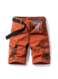 اشتري Summer Mens New Casual Cargo Shorts Orange في السعودية