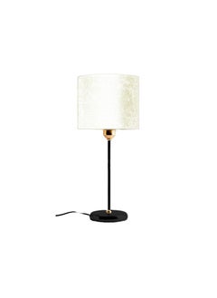 Buy Tavolo Black Table Lamp - Beige (Velvet) in Egypt