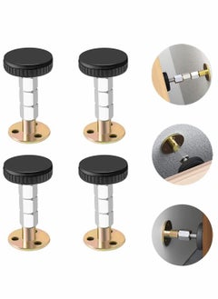 اشتري Adjustable Threaded Bed Frame Anti-Shake Tool for Bed, Headboard stoppers, Bedside Headboards Prevent loosening Fixer, 4pc, 28-110mm, Easy Install في السعودية