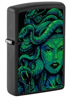 اشتري Zippo 48609 218 Medusa Design Black Matte Windproof Lighter في الامارات