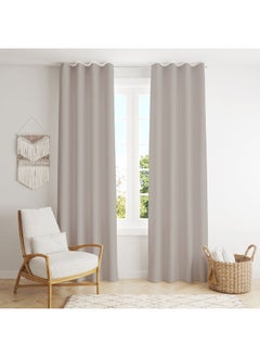 اشتري Blackout Curtains  Thermal Insulated Fabric 1panel - Dark Beige-140x280 في مصر