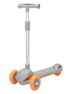 Buy Stylish children's scooter suitable for ages 4 to 12, equipped with three large wheels with lights and music. in Saudi Arabia