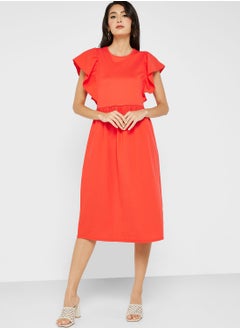 Buy Ruffle Sleeve Tiered Dress in UAE