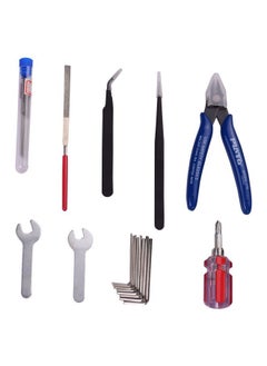 Buy 25-Piece 3D Printer Tool Kit Blue/Silver/Black in UAE