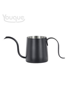 Buy Food Grade Stainless Steel Coffee Drip V60 Pour Over Kettle Black 250ml in Saudi Arabia