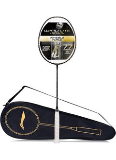 Buy Wind Lite Stealth Badminton Racket - Black/Bronze (Strung) in UAE