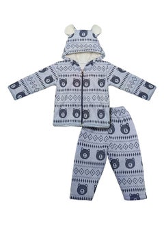 Buy Baby two-piece set of pants + sweatshirt and cape in Egypt