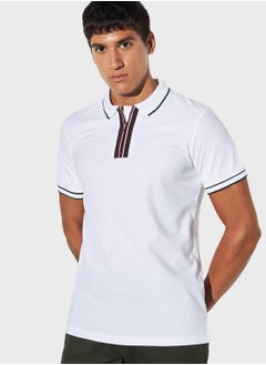 اشتري Zip Closure Tipped Polo في الامارات