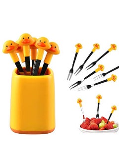 Buy 6-Piece Mini Cartoon Animal Fruit Forks Set, Lovely Animal Cocktail Forks, Small Salad Forks, Appetizer/Dessert Forks, Food Picks, Appetizer Forks in UAE