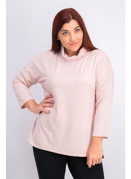 اشتري Women Pullover Sweater, Pink Heather في الامارات