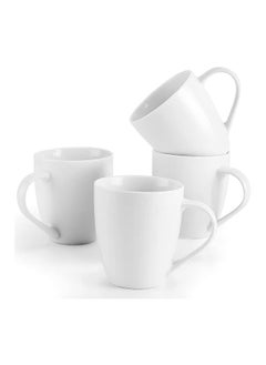 Buy Coffee Mugs Set Of 4 16 Ounce White Coffee Mugs With Handles Ceramic Coffee Cups Porcelain Mugs Sets Large Coffee Mugs For Coffee Tea Hot Cocoa Milk Microwave And Dishwasher Safe in Egypt