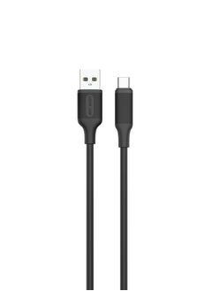 Buy USB-A to USB-C PVC Cable 3M / 480mbps Transfer Speed / Quick Charge Capability / Wide Compatibility / 10000 Bends Life Span / Secure & Safe / Charge & Sync - Black in UAE