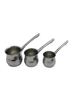 اشتري Classic Stainless Steel 3-Piece Coffee Pot Set في مصر