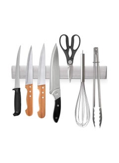 اشتري Royal Polar Stainless Steel Magnetic Knife Holder Heavy Duty Magnet Strip for Knives Wall or Refrigerator Mounted Bar Easy Install Rack Securely Store and Organize Kitchen في الامارات