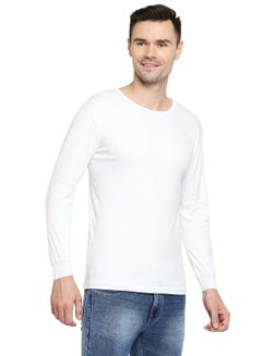 Buy Men's Cotton Long Sleeve Round Neck Thermal T-Shirt in UAE