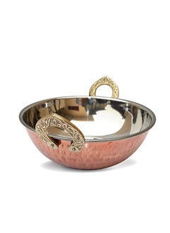 Buy Copper Kadai Serving Bowl 15.5cm in UAE