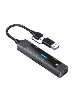 اشتري USB C Hub Adapter Port, Multiport USB C Docking Station Dongle, 3.0 & 2.0 Card Reader Ethernet Type USB C Dock Splitter, for Laptop Mac MacBook Pro Air PC HP في السعودية