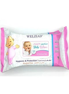 Buy Welziad Wet Wipes for Sensitive Skin, 108 Wipes in Saudi Arabia