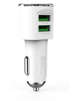 Buy Ldnio Dl-C29 Fast Car Charger Dual Usb Ports With Type-C Cable Support Any Devices With Quick Charge Technology With Robust And Durable Design, Minimizing Wear And Tear For Long-Term Use - White in Egypt