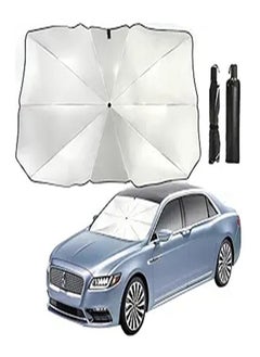 Buy Goolsky Car Windshield Sun Shade Umbrella - Foldable Car Umbrella Sunshade Cover UV Block Car Front Window (Heat Insulation Protection) for Auto Windshield Covers | Small 49x25 in UAE