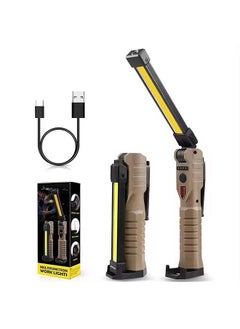 Buy Rechargeable Flashlights, LED Work Lights with Magnetic Base and Hanging Hook, 180°Rotate, 5 Modes, Gifts for Car Repair, Grill, Camping, Emergency, Outdoor in Saudi Arabia