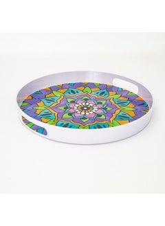 Buy Bright Designs Melamine Round Tray 1 Pieces
  (D 38cm)Mandala in Egypt