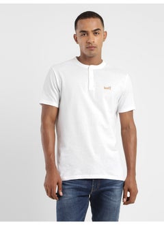 Buy Men's Brand Logo Henley Neck T-shirt in Egypt