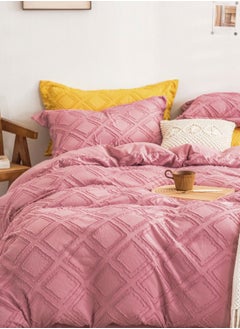 اشتري Pink Patterned King Bedding Set 220X240Cm في الامارات