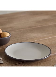 Buy Home Box Mocha Melamine Mist 2-Tone Small Plate 18 x 2 x 18.5 cm in UAE