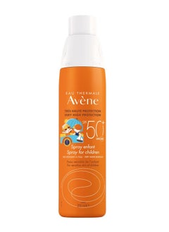 Buy Avene Spray Children Spf 50+ 200 ml in Saudi Arabia