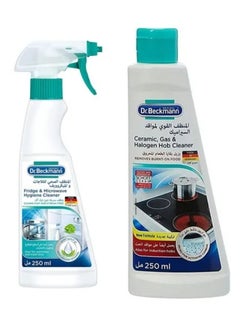 Buy Fridge & Microwave Hygiene Cleaner 250Ml + Ceramic Gas and Halogen Hob Cleaner 250ml in Saudi Arabia