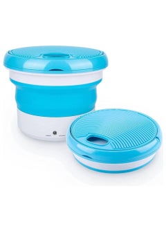 Buy Portable Automatic Mini 7 Liter Folding Washing Machine Small Foldable Bucket Laundry Washer For Dormitories in UAE