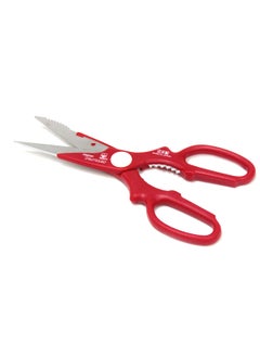 اشتري Multi-Purpose Kitchen Scissors with Scale Remover  Japan Made | Stainless Steel Blades | Red Handle في الامارات