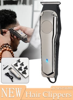 Buy Smart Hair Clippers Electric with 5 Kinds of Positioning Combs Turbo Motor Hair Cutting Kit Pro Mens Clippers, Cordless Rechargeable Hair Trimmer Set Professional Barbers Grooming Kit in UAE
