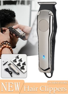 اشتري Smart Hair Clippers Electric with 5 Kinds of Positioning Combs Turbo Motor Hair Cutting Kit Pro Mens Clippers, Cordless Rechargeable Hair Trimmer Set Professional Barbers Grooming Kit في الامارات