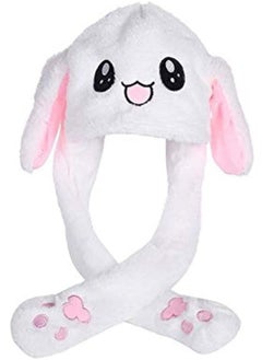 Buy ORiTi Funny Plush Bunny Hat Ear Moving/Jumping Rabbit Hat Cute Unisex Animal Ear Flap Hat with Paws for Women Girls in UAE