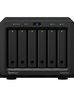 Buy Synology DiskStation DS620slim 6-Bay NAS Enclosure, 2GB of DDR3L RAM, 2 x USB 3.0 Type-A Ports, Read Speeds up to 226 MB/s | DS620SLIM in UAE