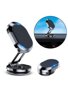 Buy Magnetic Car Phone Holder Foldable Dashboard Phone Holder for Car, Alloy Folding Magnetic Car Phone Holder Car Magnetic Phone Mount 360° Rotation Dashboard Car Mount Fit for All Phone in UAE