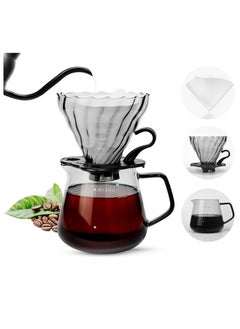 Buy Manual V60 Hand Drip Coffee Maker Compatible Replacement Part Coffee Filter in Saudi Arabia