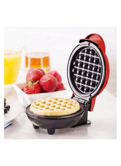 Buy Mini Round Waffle Maker with Non-Stick Coating, Classic Design Waffle Maker, Classic Wafer Pancake Maker for Home and Kids Birthday in Egypt