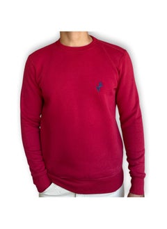 Buy Horse Polo Sweatshirt Round Neck, Maroon in Egypt