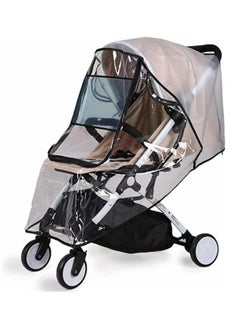 Buy Stroller Weather Shield Universal with Rain Cover (Transparent) in UAE