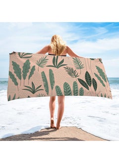 Buy Microfiber Beach Towel Fast Large-drying design, highly absorbent towels, quick-drying blanket, lightweight. Ideal for the beach, pool, travel, swimming, camping, yoga, gym 75*150cm in UAE