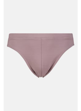 اشتري Women Textured Pull On Bikini Bottom, Purple في الامارات