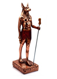 Buy immatgar pharaonic Decorative Egyptian Long Anubis Statue ancient Egyptian souvenirs gifts handmade Home decor collectibles Sculptures  (Copper - 20 CM) in Egypt