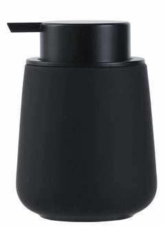 اشتري Soap Dispenser Black Ceramic Dish Refillable Liquid Hand Pump Modern Porcelain Handwashing Fluid Bottles 12Oz for Essential Oil Lotion Kitchen Bathroom في الامارات