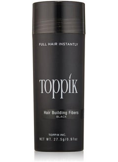 Buy Toppik Hair Building Fibers with Premium Keratin Fibers Conceals Hair Thinning and Hair Loss for Fuller Looking Hair that Gives Completely Natural Look For Men and Women BLACK, 27.5 Grams in UAE