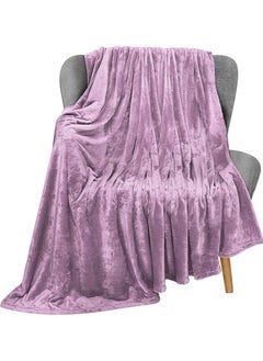 اشتري PIONEER SILKY SOFT FLANNEL BLANKET PURPLE 200 X 220 CM في الامارات