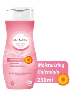 Buy Betadine Moisturizing Calendula feminine Intimate Wash 250ml in UAE