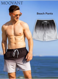 Buy Men's Speedo Fitness Quick Drying Shorts Printed Gradient Beach Shorts with Pocket Home Wear Shorts in Saudi Arabia